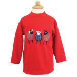 Sheep Trio - Sweatshirt - Red - 4-5yr
