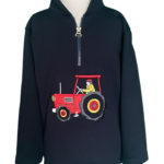 Red Tractor Driver Sweatshirt - Navy - 6-7yr