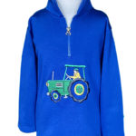 Green Tractor Driver Sweatshirt - Royal - 4-5yr
