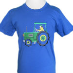 Green Tractor Driver T-Shirt - Royal - 6yr