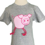 Potty Pig T-Shirt - Grey - 4yr
