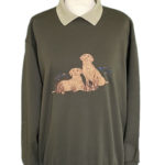 Golden Labradors Sweatshirt - Olive - large