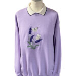 Butterfly & Lavender on Lilac - small