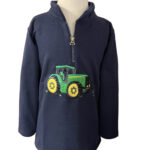 Green Tractor Sweatshirt - Navy - 1-2yr