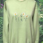 Daisies on Mint Green - small