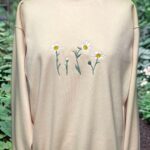 Daisies on Peach - small
